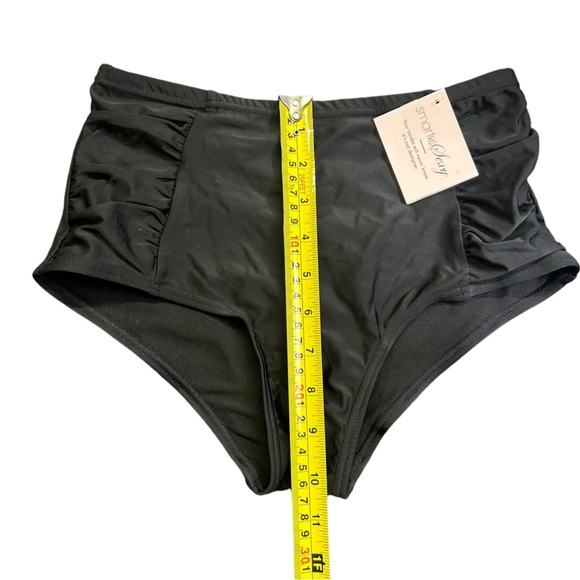 SMART & SEXY women’s retro high waist full bottom coverage swim bottom SA475 NWT - Picture 2 of 7